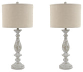 Bernadate - Poly Table Lamp (Set of 2) - Whitewash