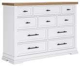 Ashbryn - Dresser - White / Natural