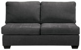 Ambee - Armless Loveseat - Slate
