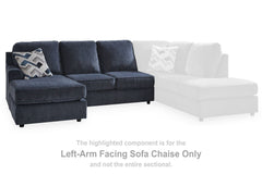 Albar Place - Laf Sofa Chaise - Cobalt
