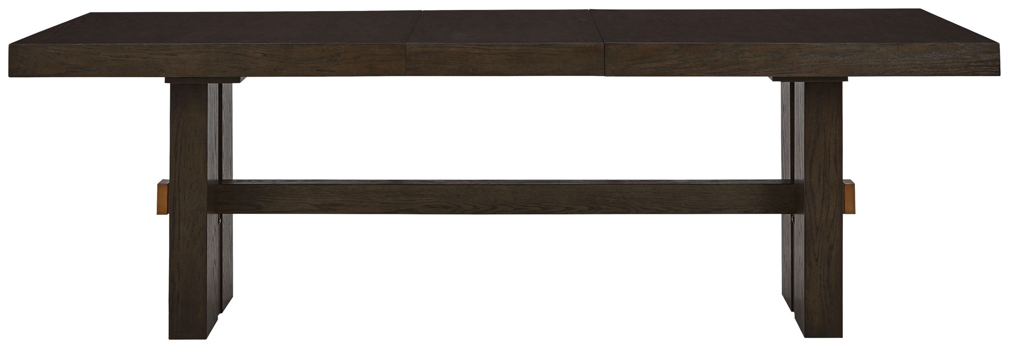Burkhaus - Rectangular Dining Room Extension Table - Dark Brown