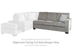 Altari - Raf Full Sofa Sleeper - Alloy